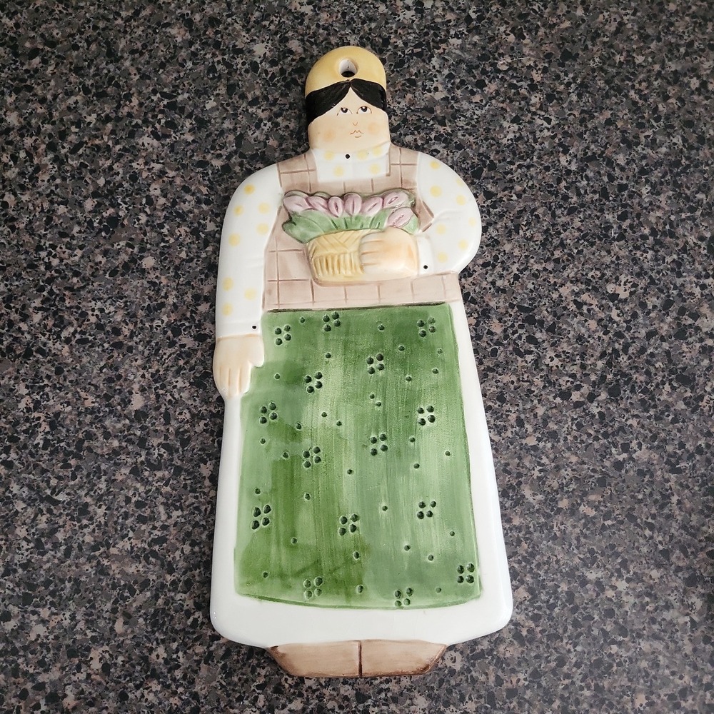 Vintage‎ 1983 Sigma Les Artisans Ceramic Wall Hanging Plaque Cottagecore Japan